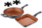 San Ignacio Bronze | Juego de Cocina | Set de Wok y Sartén Grill de 32 y 28 cm de Diámetro y 2 Protectores | Fabricados con Aluminio Fundido | Sartenes Antiadherentes | Para Todo Tipo de Cocinas