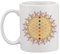Blume des Lebens, Chakren, Spiritualität, Yoga, Zen, Aktiv Weiße Tasse Kaffee Tee Männer Frauen Keramik Coffee Tea Mug Cup