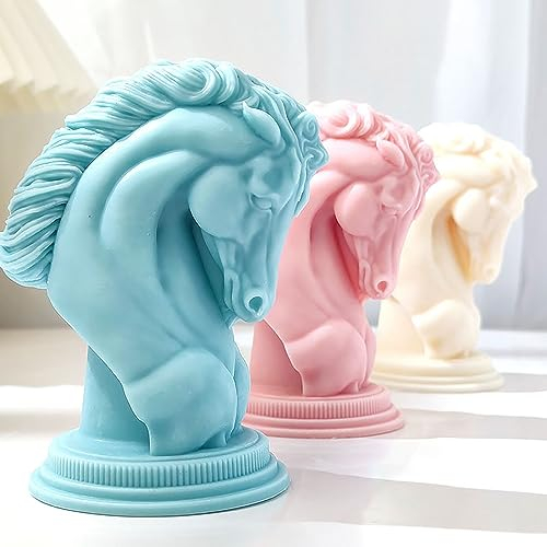 Silikonformen mit Pferd und Tier, Harzguss-Set und Kerzenherstellung, 3D-Heimdekor-Formen