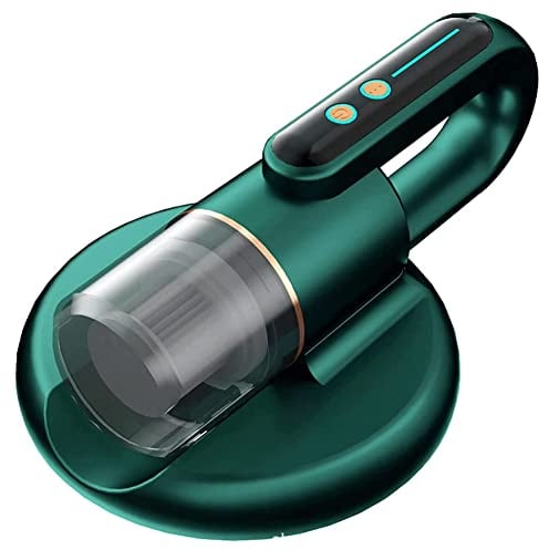 Koanhinn Limpiador de ácaros y polvo para colchón de cama, 4 KPa, aspiradora inalámbrica de mano, alta frecuencia, doble ritmo, con lámpara UV - Verde