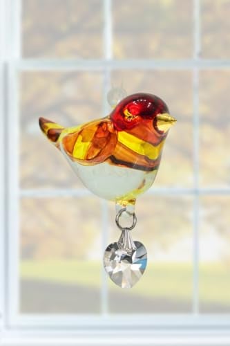 Wild Things Handmade Pretty Little Birds Glass Bird Suncatcher Crystal