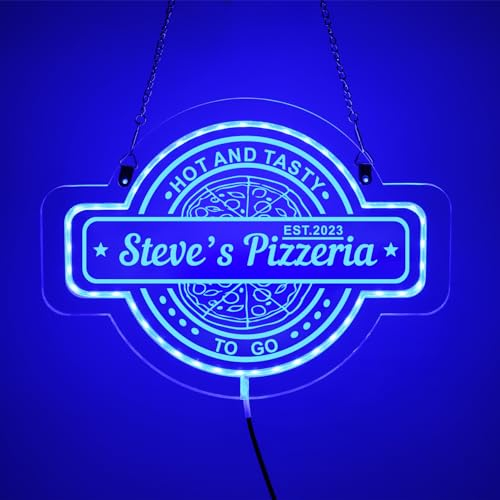 Benutzerdefiniertes Acryl Pizza Neon Schild, Pizzeria Neon Schild, Personalisiertes Pizza Schild, Pizza LED Schild, Pizzeria Schild, Restaurant Neon Schild, Pizzeria Dekor
