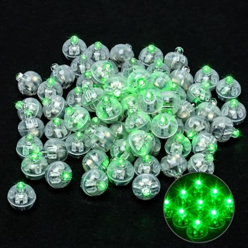YeahBoom 120 Stück LED Ballons Lichter,Mini Bunt Led Ballonlichter,Runde LED Ballons Lichter,Runde Party Licht,Flash Buntes Licht,für Geburtstag Hochzeit Halloween Weihnachten Dekoration