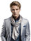 LA FERANI Herren Schal 100% Seide Chiffon Halstuch Seidenschal 180x80cm Uni Farbe für Anzug grau Silber Stola Business Style Geschenk für Ihn (Grau)