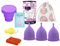 Florauspicious Wiederverwendbare Menstruationstasse, Get Florauspicious Menstruationstassen für die weibliche Pflege 3 Stück(klein, Lila)…