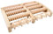 Wingluge Rouleau de Massage Pieds, Masseur Pied en Bois, Outils de Reflexologie Plantaire pour Relaxation de Acupression, Appareil Massage des Pieds pour Soulager Fasciite Plantaire