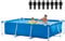 Piscina de jardín desmontable con marco, material, 3 capas gruesas, resistente al desgaste y duradera, piscina familiar para remo, 3 tamaños (tamaño: 300 x 200 x 75 cm)