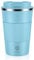 CS COSDDI Travel Mugs, Insulated Coffee Cup with Leakproof Lid - Reusable Coffee Cups Travel - Car Coffee Cup - Stainless Steel Coffee Mug for Hot and Cold Water(Celadon, 380 ml)
