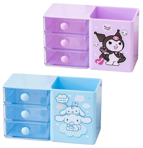 Roffatide anime Cinnamoroll kuromi Bureau fournitures de bureau conteneur porte - stylo mignon crayon tasse pot porte - pinceau de maquillage mini - boîte