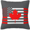 Kopfkissenbezug 45X45cm Usa Kanada Flagge Kissenbezug Retro Kissen-Hülle Outdoor Throw Kissenbezüge Für Frühling, Sofa, Garten
