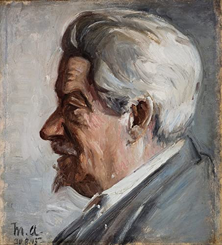 WACTWJNA Klassisches Ölgemälde Moderne Kunst Poster Wandkunst Bilderdruck Georg brandes von michael peter Wand-Kunst Bild für Wohnkultur 60x90cm