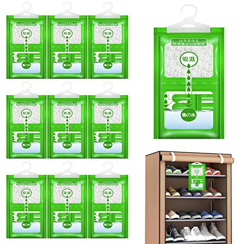 Feuchtigkeitsabsorber für Schrank, Feuchtigkeitsabsorber - Trockenpackungen für Kleiderschrank, Luftentfeuchter für Schrank, Geruchsbeseitiger für Kleiderschrank, Pac
