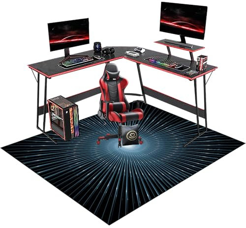 Tapete de Protección de Madera/baldosas Alfombra para Silla de Oficina Gaming Protector de Suelo Alfombra para Silla de Escritorio Alfombra silla Ruedas Alfombrilla para Silla de Gaming 60 x 70 cm