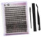 CALLARON 1 Sets Thick False Eyelashes Cluster Eyelashes Kit Extension Eyelashes and Glue Curl Professional Lash Kit Lashes Wispy Individual Lashes for Glued Lash Glue Paste Black