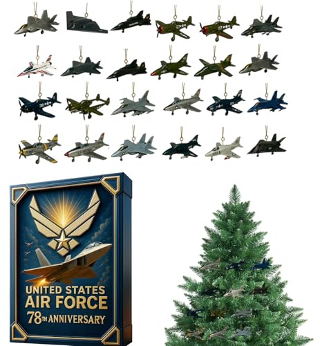 Adventskalender für Flugzeuge - Geschenkset mit 24 Tagen Countdown Modelle Mini-Kampfflugzeuge | Militärflugzeug-Sammlung | Überraschungsgeschenk zum Thema