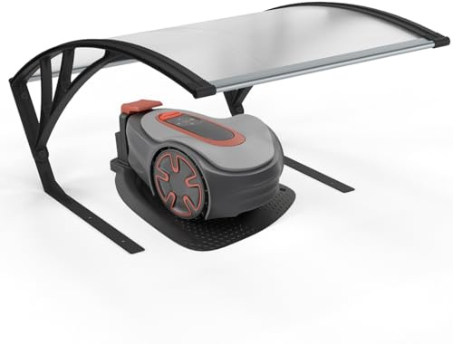 IDMarket - Toit de Protection UV en Polycarbonate pour Robot Tondeuse | Coloris gris anthracite