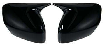 Wing Door Mirror Cover Cap For Volvo For XC70 For XC90 2007-2014 Rearview Mirror Shell Housing Outer Case Cover Frame Side(Bright black)