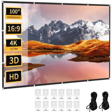 MageScreen 70 Inch 16:9 Portable Projector Screen with Stand