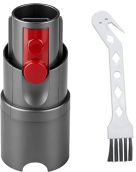 ZLiT Aufsatzadapter für Dyson V10 Slim V12 auf V7 V8 V10 V11 Staubsaugerkopf-Anschluss-Adapter (1 x Adapter, 1 x Reinigungsbürste)