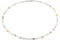 Bicolor Collier Goldschmiedearbeit aus Deutschland - (Sterling Silber 925) Kette mit echten Perlen - Damenkette