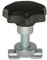 kuriershop Schraubfitting mit Sterngriff für Airlineschienen, 7-14 mm, M10