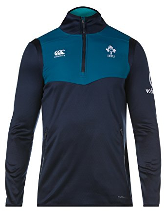 Canterbury Herren Official Ireland 18/19 Thermoreg Quarter Zip Top, Marineblau Blazer, XXXXL
