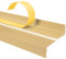Nez de marche profilé d'escalier, PVC, adhésif et antidérapant, écru, 40x25, 180cm, ND