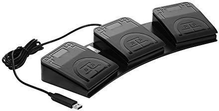 Docooler FS2020U1 USB Fußschalter,Steuerschlüssel Benutzerdefiniertes Aktionspedal für medizinische Geräte Instrumente Computer Office