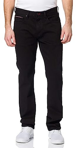 Tommy Hilfiger Herren Jeans Hose Core Denton Chelsea mit Stretch, Schwarz (Chelsea Black), 33W/36L