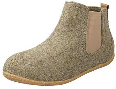 Rohde Damen, Frauen, Hausschuhe,Wechselfußbett,bequem-Schuhe,Komfortschuhe,Gummi-Laufsohle,LEINEN,40 EU / 6.5 UK