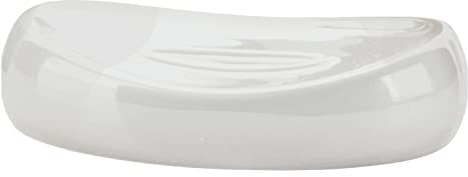Gedy Adelaide saponetta Bianco, Misure e Peso: 2,7X12,4X9 CM & 0,195 kg, Porta Sapone Solido in Ceramica, Finitura, Design R&S, 2 Anni di Garanzia, Unica