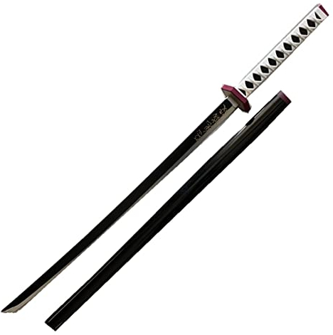 damdos Halloween Prop Weapon Cosplay Sword, PU Foam 31.5inch Tomioka Giyuu Swords Kamado Tanjirou Cosplay Swords Xmas Birthday Gifts (Tomioka Giyuu)