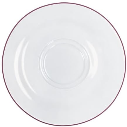 KAHLA Pronto Line Untertasse 16 cm Line wild berry | Unterteller mit lila Linie aus Porzellan