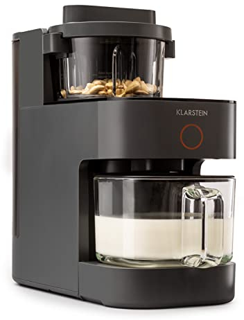 Klarstein Blender, Stand Mixer with 300 and 1250 watt Heating Power, high-Performance Blender for Plant Milk Preparation, Smoothie Blender with 360° Heating Technology, 30,000 RPM, Touchscreen, Black