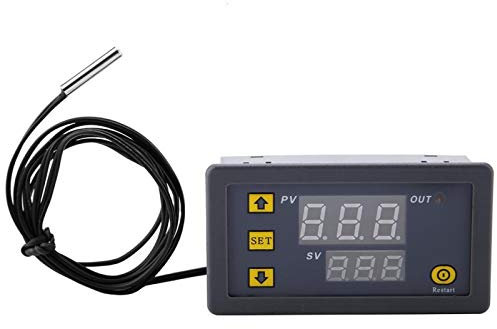 Digital Temperature Controller, W3230 DC 12V 24V 220V LED Digital Temperature Controller Thermostat Switch Sensor Meter(24V)