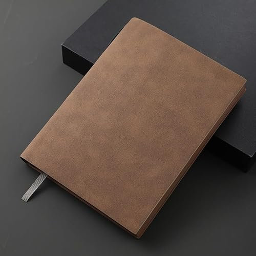 OUMIFA Tagebuch Notizbuch Notebook Business Custom verdickt A5 Weiche Lederkonferenz Exquisite Arbeitsnotizbuch-Büro Retro(Yellow)
