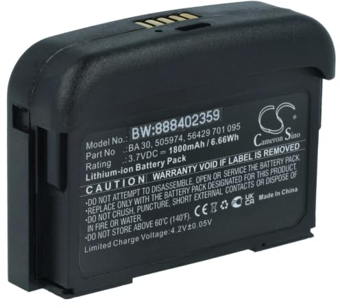 vhbw Akku kompatibel mit Sennheiser SL Bodypack DW | SK D1 Digitales Funksystem, Taschensender (1800 mAh, 3,7 V, Li-Ion)