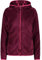 CMP - Giacca in Pile Highloft da Donna con Cappuccio Fisso, Amaranto, 42