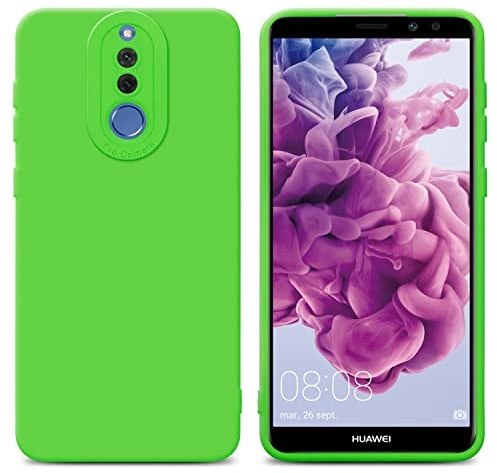 Cadorabo Hülle kompatibel mit Huawei Mate 10 LITE Schutzhülle TPU Silikon Case Liquid Design mit Kameraschutz Slim Kratzfest Weiche Gummi mit Rundumschutz Case Hülle für Huawei Mate 10 LITE in Grün