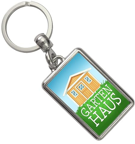 Gartenhaus Schlüsselanhänger mit Gartenhütte nie wieder im Garten Schlüssel suchen mit dem Anhänger finden Sie schnell den Schlüssel für das Gartenhaus