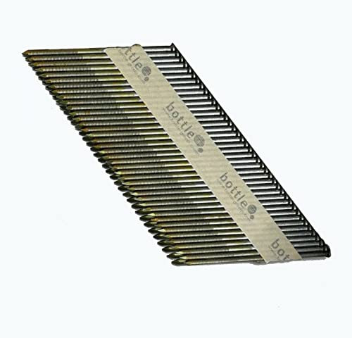 Streifennägel D-Kopf 2,8x63mm 34° papiergebunden 3000 Stück blank gerillt für Gasnagler HB43