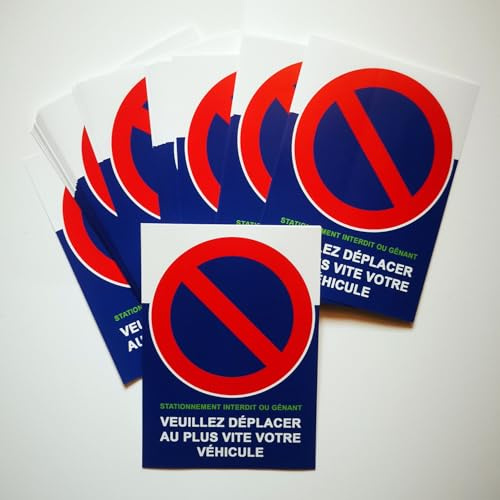 DIRODISTRIB 100 störende Parkaufkleber Aufkleber Autoaufkleber/Parkplatz/Missbrauch verboten/nicht abzulösen, Größe 15 x 15 cm. Sehr abschreckend.