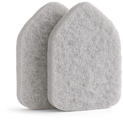 Scrubber Sponge Refill for 3 in 1 Moku Home Shower Scrubber, 2-Pack (Gray) | Non-Scratch Pads for Tub, Tile, Sink, Shower, Kitchen, Wall & Floor; for Moku Home Extendable Long-Handle Bathroom Brush