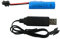 efaso RC Akku 3,7V 500 mAh + USB-Ladekabel HBX Stecker wiederaufladbar für RC Autos E35 DE38 DE40 DE45 DE50 DE55 TB202 TM141 TC141