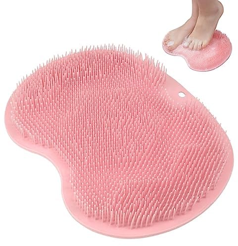 AIBAOBAO Shower Foot Massager Scrubber, Non-Slip Suction Cups, Bath Brush, Exfoliating Feet Massager Spa Improves Circulation, Relieves Tiredness and Detoxification