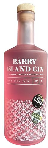 Barry Island Pink Gin | Unsweetened Small Batch Welsh Pink Gin | Pink Grapefruit, Raspberry, Rosemary and Black Peppercorn | 37.5% | 70cl | Great Taste Award Winner