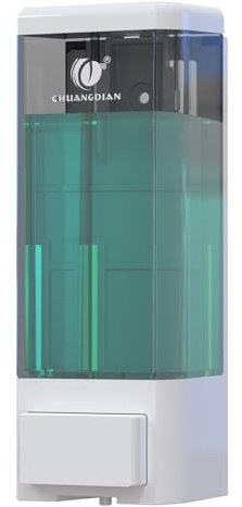 CHUANGDIAN Dispenser Sapone Muro Manuale 500 ML, Dispenser Sapone Liquido per Cucina Bagno Doccia Ristoranti Hotel Ospedali Studi Professionali Palestre