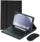 Bueuwe Keyboard Case for Samsung Galaxy Tab A9 8.7 Inch Tablet [SM-X110/X115/X117] Touchpad Detachable Keyboard with Pencil Holder,Black