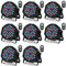 DELIBANG RGB LED Par Scheinwerfer, 8PCS 36 LED Strahler DMX512 mit Fernbedienung und Sound-Aktivierung, Disco licht Partylicht für DJ, Hochzeit, Konzert, Club, Bar