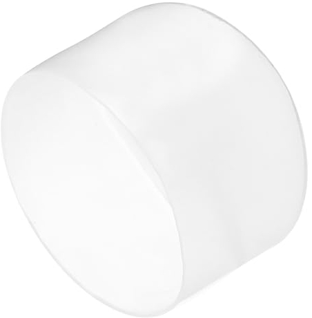 QUARKZMAN 2 Stück Gummikappen 65 mm Gummi Endkappe Rund Schutzkappen Pfostenkappe Abdeckkappen Zaunpfosten Endspitze Kappen für Rohr Gartenstühle Tischbeine Möbelfüße Gleiter, Klar